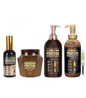 پک شامپو، کاندیشنر، ماسک و روغن مو پروتئین کراتین کوئین