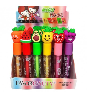 برق لب و رژلب حرارتی میوه ای عروسکی فاوور بیوتی