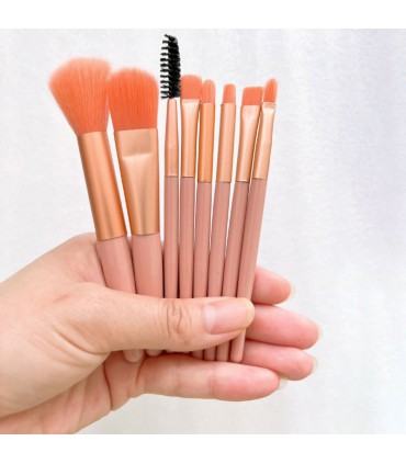 ست قلمو آرایشی فانتزی هلویی