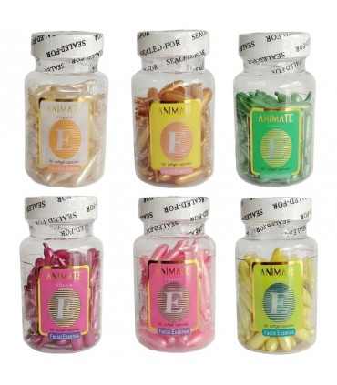 کپسول ضد چروک پوست ویتامین E انیمیت