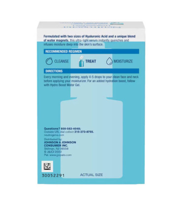 سرم آبرسان هیالورونیک اسید HYDRO BOOST نوتروژینا