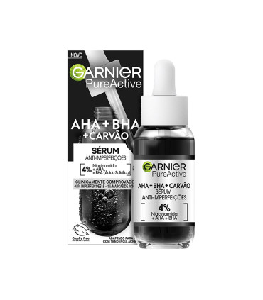 سرم زغال AHA + BHA گارنیر