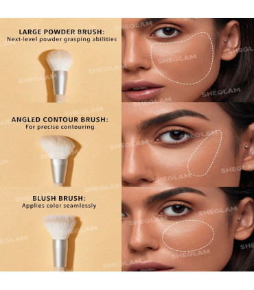 ست براش صورت GLAM 101 شیگلم