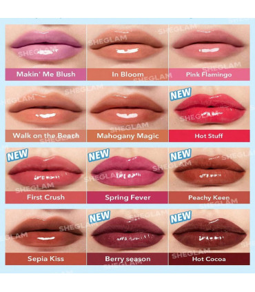 ست 12 رنگ لیپ پلامپر POUT-PERFECT شیگلم