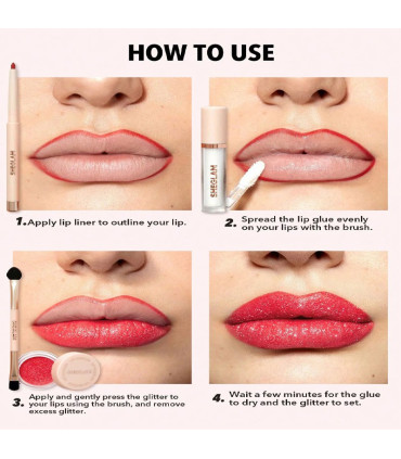 کیت گلیتر لب شیگلم Red Carpet