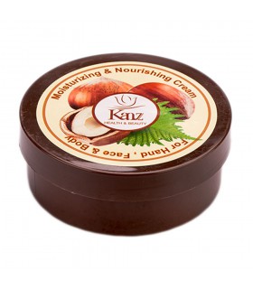 کرم دست صورت بدن روغن فندق 200 گرمی کنز