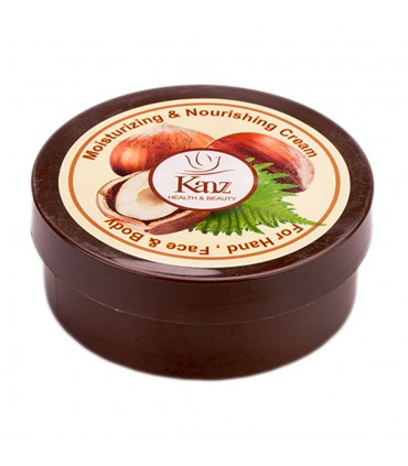کرم دست صورت بدن روغن فندق 200 گرمی کنز