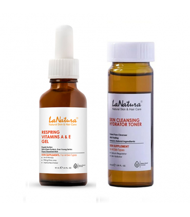 سرم ژل ضد چروک ویتامین A و E لاناتورا مدل Respiring